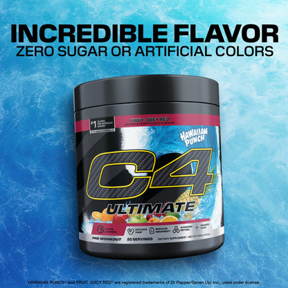 C4 Ultimate Pre Workout Powder Watermelon - Sugar Free Preworkout Energy Supplement for Men & Women - 300mg Caffeine + 3.2g Beta Alanine + 2 Patented Creatines - 20 Servings
