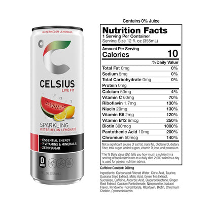 CELSIUS Sparkling Orange, Sugar Free Energy Drink, 12 Fl Oz (Pack of 12)