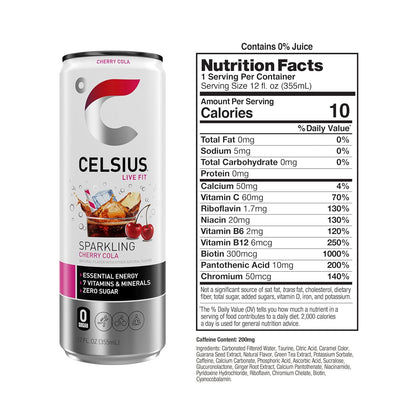 CELSIUS Sparkling Orange, Sugar Free Energy Drink, 12 Fl Oz (Pack of 12)