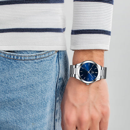 LN LENQIN Mens Watches Waterproof Stainless Steel Watch for Men Analog Quartz Fashion Business Designer Wristwatch
