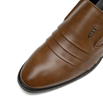 Men’s Dress Shoes Oxfords Uniform Business Slip On Formal Soft Classic Wedding Casual Modern Work Shoes Black US6-15