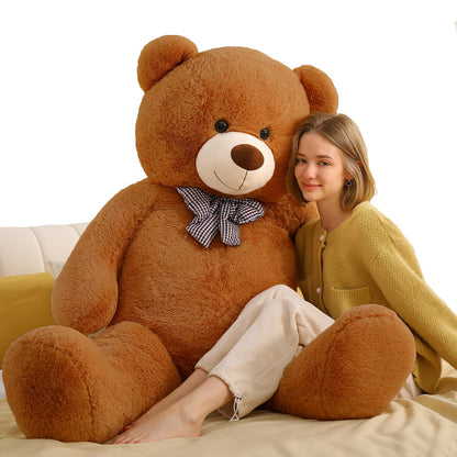 Toys Studio 47 Inch Big Teddy Bear Giant Stuffed Animal for Girls, 4 Feet Large Teddy Bear Baby Shower Party Decorations Kids Women Girlfriend Christmas Valentines Gifts, Light Brown