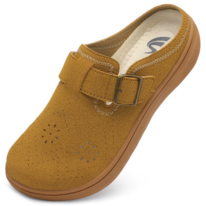 Spesoul Clogs for Women Wide Width Slip On Mules Slide On Potato Shoes Diabetic Slippers Closed Toe Zero Drop for Swollen Feet Summer Indoor Outdoor