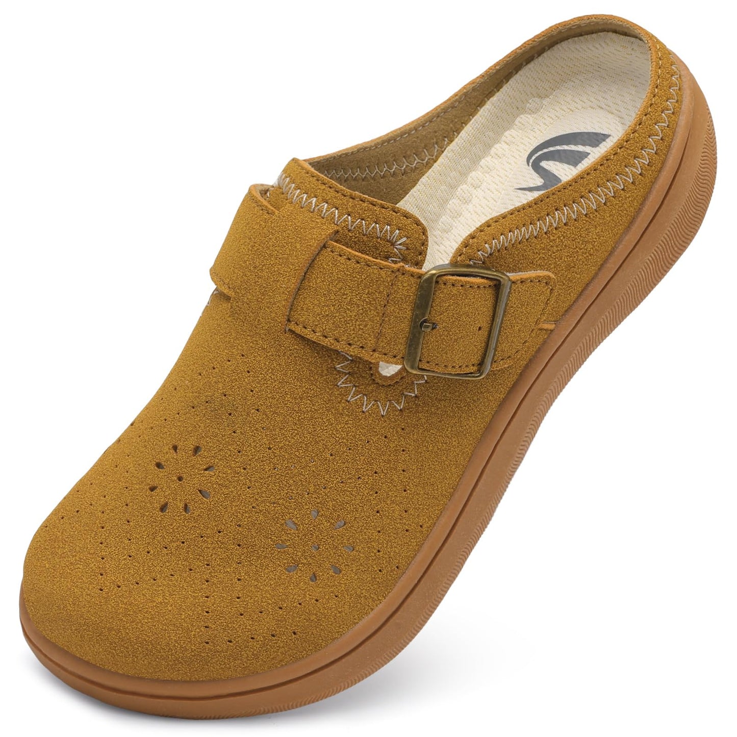 Spesoul Clogs for Women Wide Width Slip On Mules Slide On Potato Shoes Diabetic Slippers Closed Toe Zero Drop for Swollen Feet Summer Indoor Outdoor