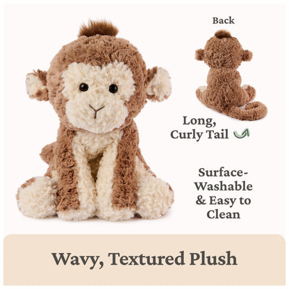 GUND Cozys Collection Cow, Stuffed Animal for Ages 0 and Up, Spring Decor Plush Toy, Cream/Blue, 10”