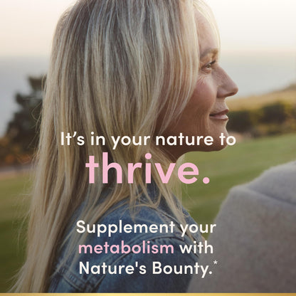 Nature's Bounty Optimal Solutions Metabolism Booster Supplement, Boosts Fat Metabolism, Promotes Abdominal Fat Loss, with Citrus Extracts and Black Ginger, 60 Capsules (Pack of 2)