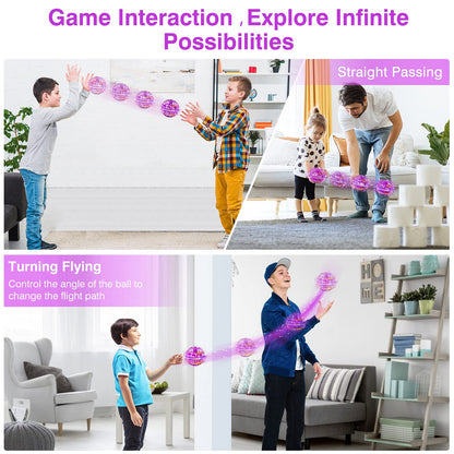 Ciniffo 2026 Upgraded Flying Orb Ball Toy with Dazzling Lights, Magic Hover Spinner, Cool Boomerang Hand Drone, Galaxy Ball Cosmic Globe, Indoor Outdoor Toys Gift for Kids 6 7 8 9 10+ Boys Girls
