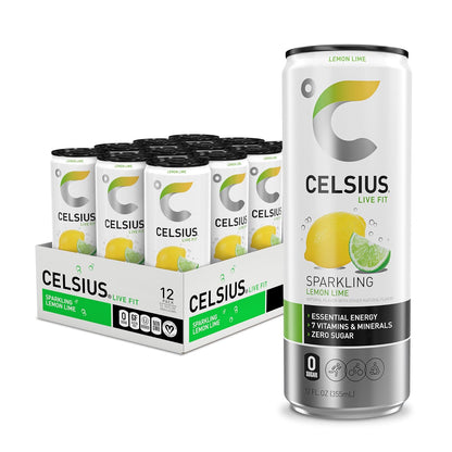 CELSIUS Sparkling Orange, Sugar Free Energy Drink, 12 Fl Oz (Pack of 12)