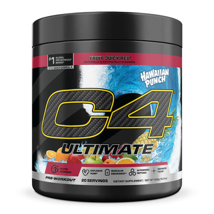 C4 Ultimate Pre Workout Powder Watermelon - Sugar Free Preworkout Energy Supplement for Men & Women - 300mg Caffeine + 3.2g Beta Alanine + 2 Patented Creatines - 20 Servings