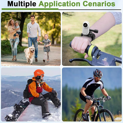 DJDAI Mini Body Camera 1080P Thumb Action Cameras Wearable Body Cam Built-in 64GB Card Hands Free Small Video Recorder Portable POV Camcorder with Magnetic Clip, Helmet Mount for Cycling, Travel, Pet