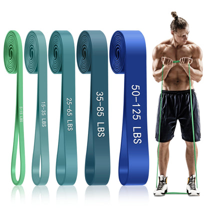 Pull Up Assistance Bands, 5-Level Resistance Bands for Working Out, Pull Up Bands for Men & Women, Exercise Bands for Full-Body Training, Fitness, Physical Therapy, Stretch Workout Bands at Home, Gym