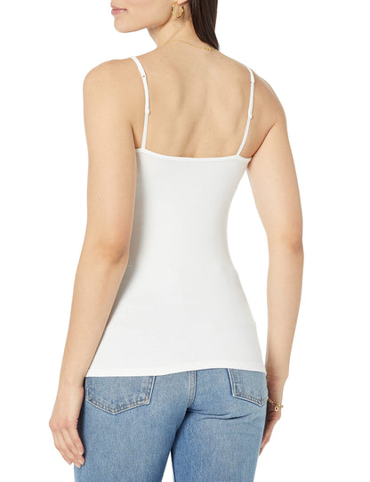 Amazon Essentials Women's Slim-Fit V-Neck Cami, Pack of 4