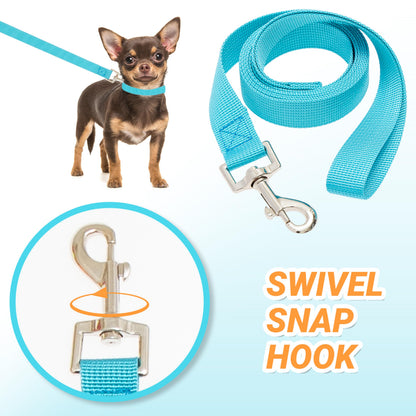 12 Pack Bulk Dog Leashes, 6FT Pet Lead Leash with Swivel Hook | Pet Leash for Outdoor Walking, Training, Rescues, Shelter, Grooming, Small Medium Large Dogs