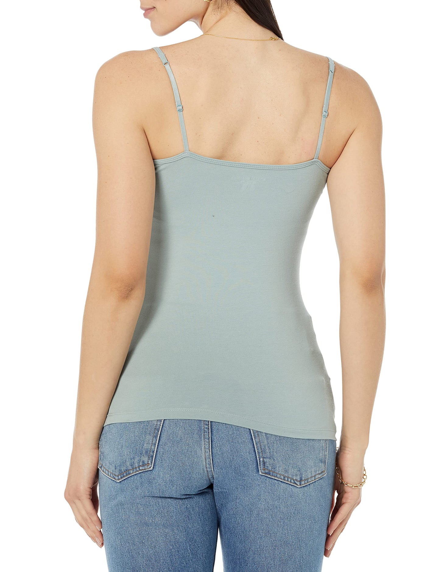 Amazon Essentials Women's Slim-Fit V-Neck Cami, Pack of 4