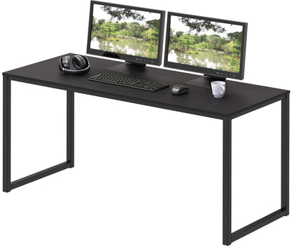 SHW Mission 32-Inch Home Office Computer Desk, Black
