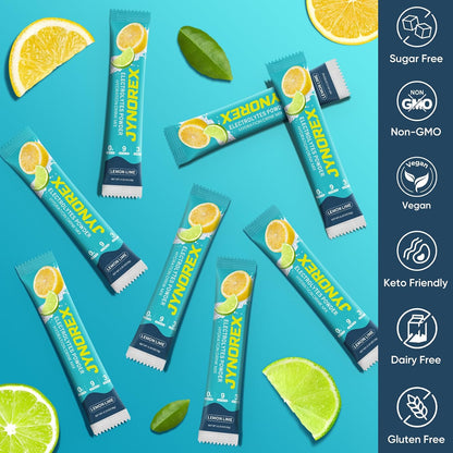 Electrolytes Powder Packets Sugar Free, 30 Sticks High Sodium Hydration Packets, Electrolyte Drink Mix with Lemon Lime Watermelon Peach Berry Kiwi Tropical Punch Lychee Cranberry, 10.5OZ