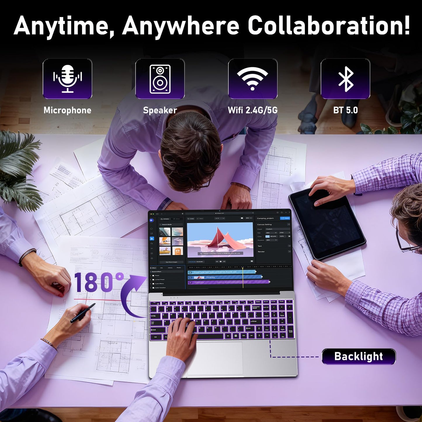 Gaming Laptop 2026,15.6 Inch Laptops Computer with 16GB RAM 1TB SSD,Intel Core i7(Up to 3.9GHz),Windows 11 Pro & Office Included,Backlit Keyboard,Portable Laptop for Gaming College Student Business