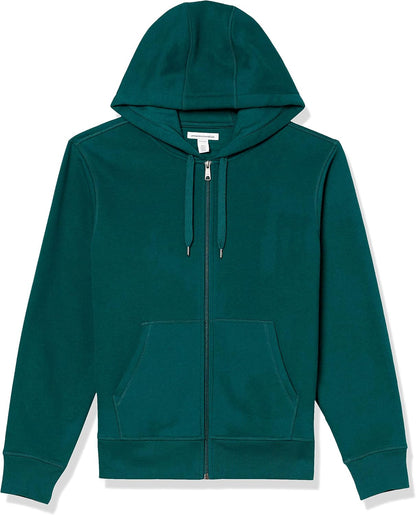Amazon Essentials Men's Full-Zip Fleece Hoodie Sweatshirt (Available in Big & Tall)