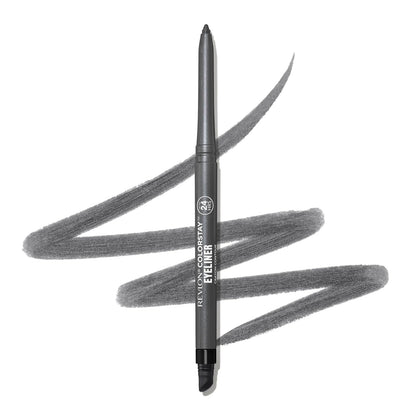 Revlon ColorStay Pencil Waterproof Eyeliner, Smudge-Proof, Eye Makeup with Built-In Sharpener, Long-Lasting, Matte Finish, 201 Black, 2 pack