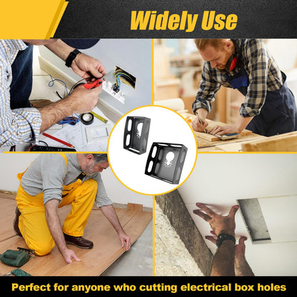 Square Slot Cutter Compatible for Dewalt 20V & Milwukee M18 Oscillating Multi-Tool to Cut-in Single Gang Wall Gang Electrical Boxes,Outlet Cutter for Drywall,Efficient Cutting Tool,1 Pcs square-shaped