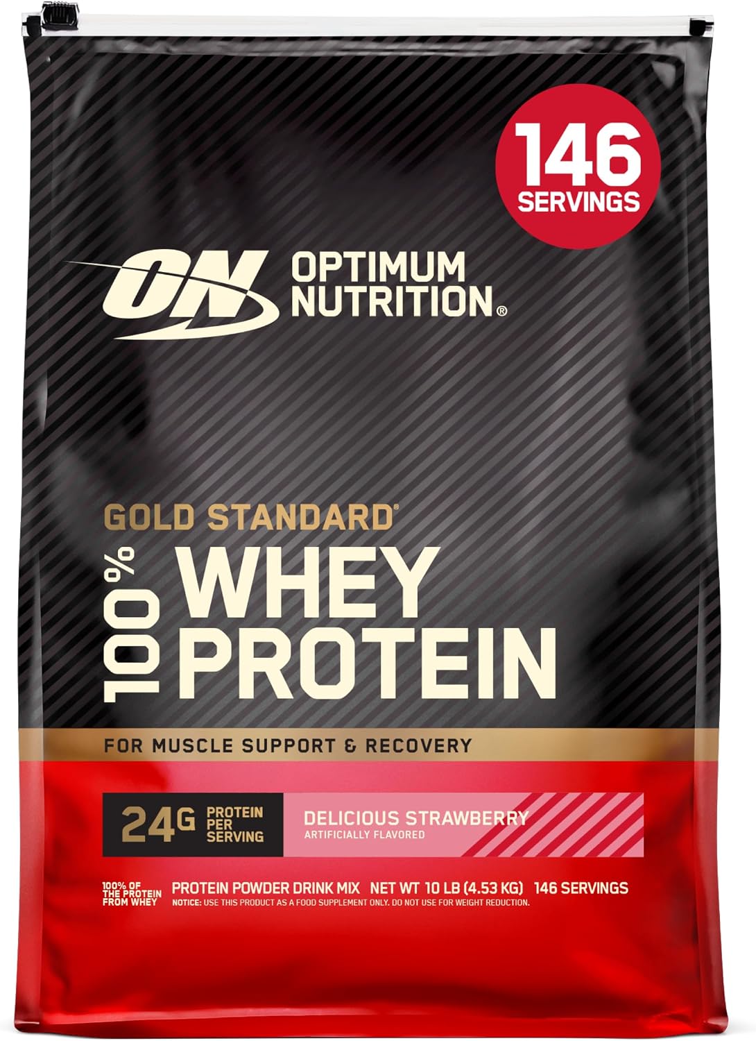 Optimum Nutrition Gold Standard 100% Whey Protein Powder, Extreme Milk Chocolate, 10 Pound (Packaging May Vary) (Pack of 2)