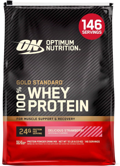 Optimum Nutrition Gold Standard 100% Whey Protein Powder, Extreme Milk Chocolate, 10 Pound (Packaging May Vary) (Pack of 2)