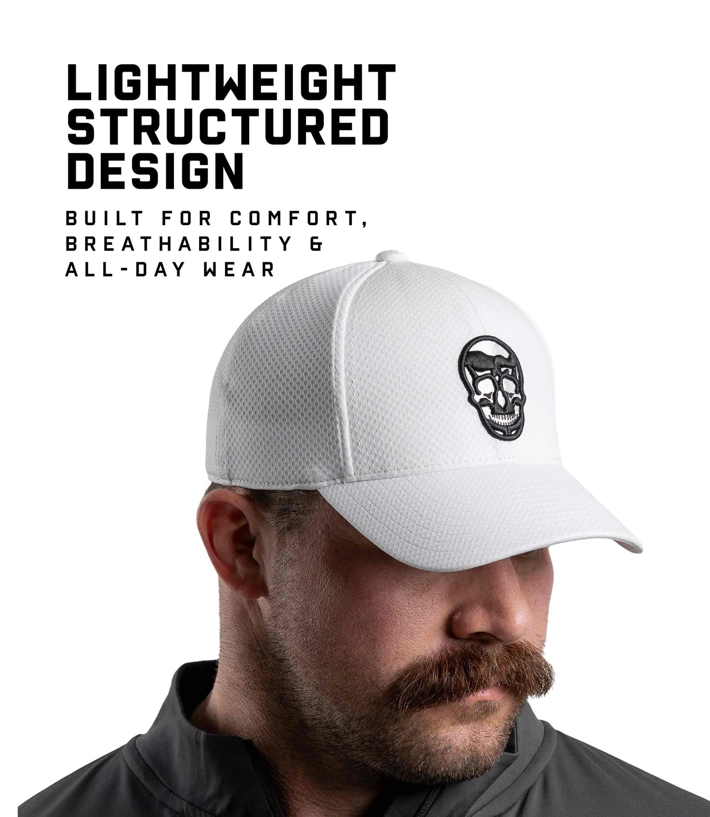 Gymreapers Baseball Hats and Caps for Men| Fitted Hats for Running, Workout, Gym & Outdoor Sports| Moisture Wicking Adapt Cap