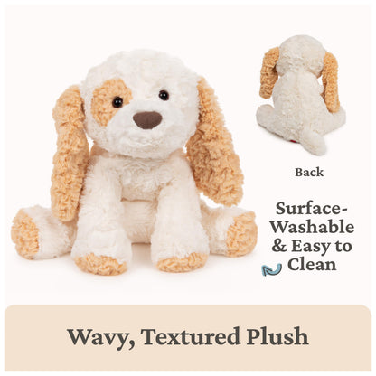 GUND Cozys Collection Cow, Stuffed Animal for Ages 0 and Up, Spring Decor Plush Toy, Cream/Blue, 10”