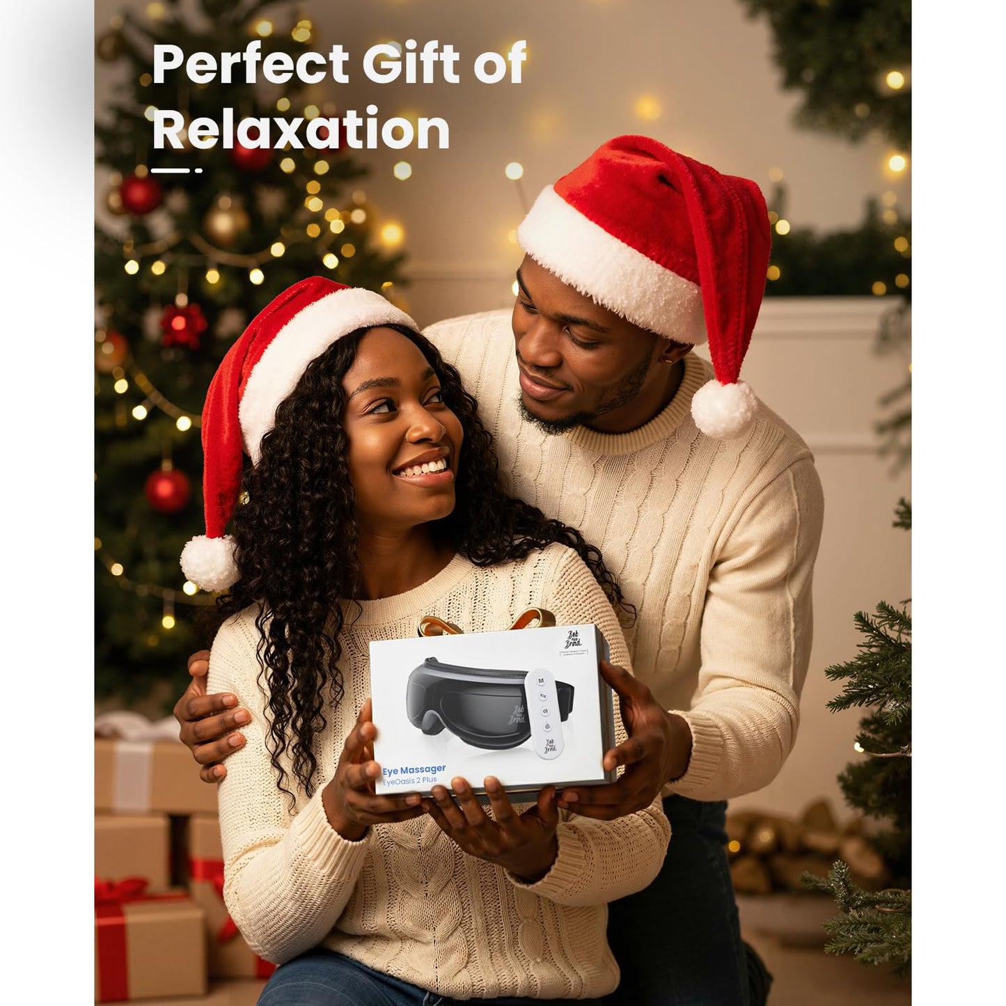 BOB AND BRAD Eye Massager with Heat FSA Eligible HSA, Birthday Gifts for Women Men Mom EyeOasis 2 Heated Eye Mask for Migraines with Music, Smart Migraine Massager for Dry Eyes Relief & Improve Sleep