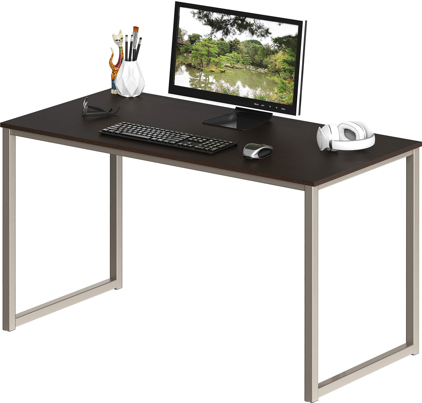 SHW Mission 32-Inch Home Office Computer Desk, Black