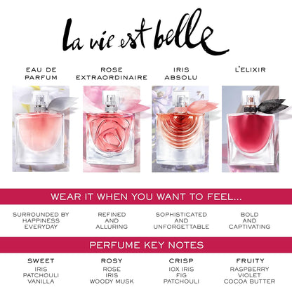 Lancôme La Vie Est Belle Rose Extraordinaire Eau de Parfum - Womens Perfume | Amazon Exclusive - Warm & Floral Perfume for Women - With Notes of Rose, Iris & Woody Musk - Long Lasting Fragrance