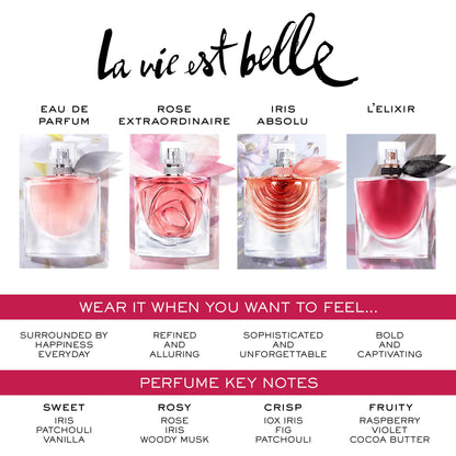 Lancôme La Vie Est Belle Rose Extraordinaire Eau de Parfum - Womens Perfume | Amazon Exclusive - Warm & Floral Perfume for Women - With Notes of Rose, Iris & Woody Musk - Long Lasting Fragrance