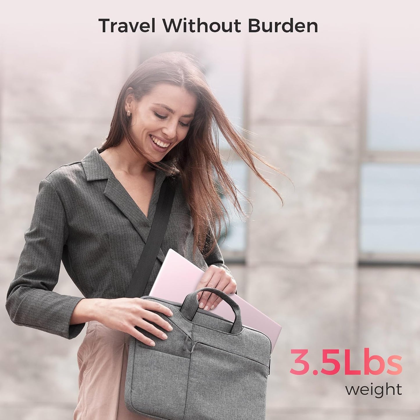 15.6" Pink Laptop, Laptop with 16GB RAM 256GB SSD, Gold 6500Y(Beat Pentium, Up to 3.4GHz), 1080P FHD IPS Display, Bluetooth, WIFI, HDMI, USB-C, USB3.2, 38WH Battery, Laptop Computer for Students