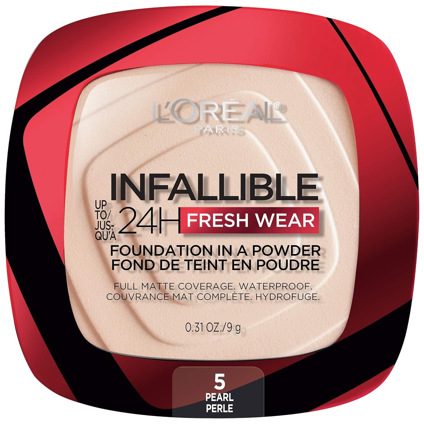 L'Oreal Paris Makeup Infallible Fresh Wear Foundation in a Powder, Up to 24H Wear, Waterproof, Vanilla, 0.31 oz. (Packaging May Vary)