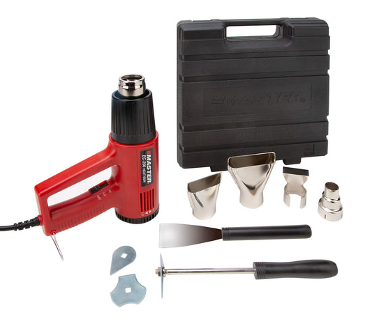 Master Appliance EC-200 Variable Temperature Heat Gun, Hot Air Gun, 120V, 10 Amps, 1200W, for shrink wrap, wire connectors, shrink tubing, crafts, stripping paint