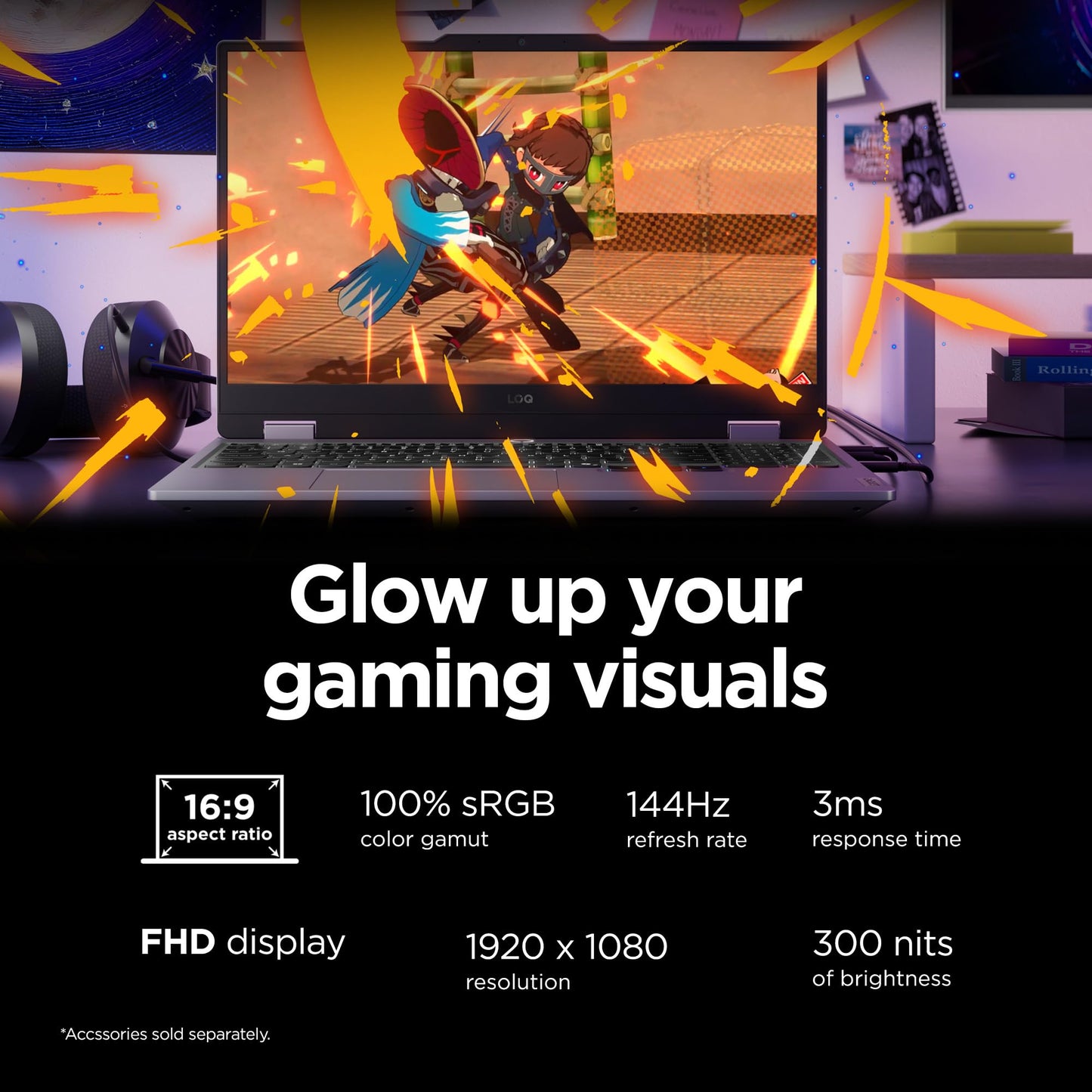 Lenovo Legion LOQ AI-Powered Gaming Laptop - Intel Core i7-13650HX, 15.6" FHD IPS 144Hz Display, GeForce RTX 5050, 16GB Memory, 1TB Storage, G-Sync, Luna Grey