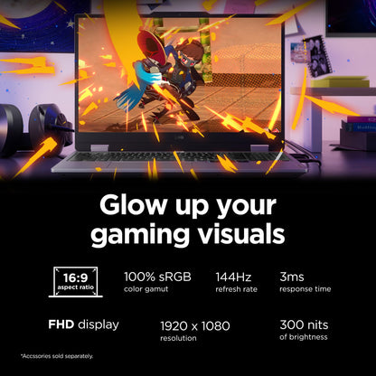 Lenovo Legion LOQ AI-Powered Gaming Laptop - Intel Core i7-13650HX, 15.6" FHD IPS 144Hz Display, GeForce RTX 5050, 16GB Memory, 1TB Storage, G-Sync, Luna Grey
