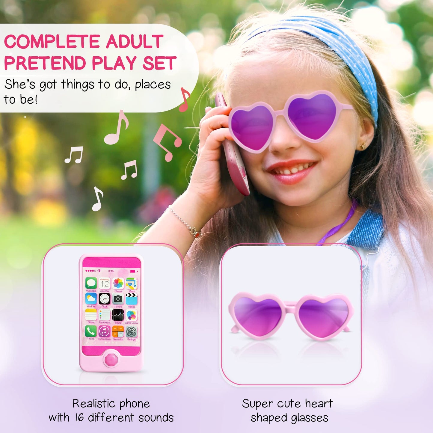 Kids Real Makeup Kit with Pink Unicorn Purse, Non Toxic Washable Make Up Set - Unicorn Toys for Girls Age 4-6, 5 Year Old Girl Birthday Gift Ideas, Toddler Little Girl Gifts 3 4 5 6 7 8 9 10 Years Old
