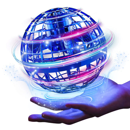 Ciniffo 2026 Upgraded Flying Orb Ball Toy with Dazzling Lights, Magic Hover Spinner, Cool Boomerang Hand Drone, Galaxy Ball Cosmic Globe, Indoor Outdoor Toys Gift for Kids 6 7 8 9 10+ Boys Girls
