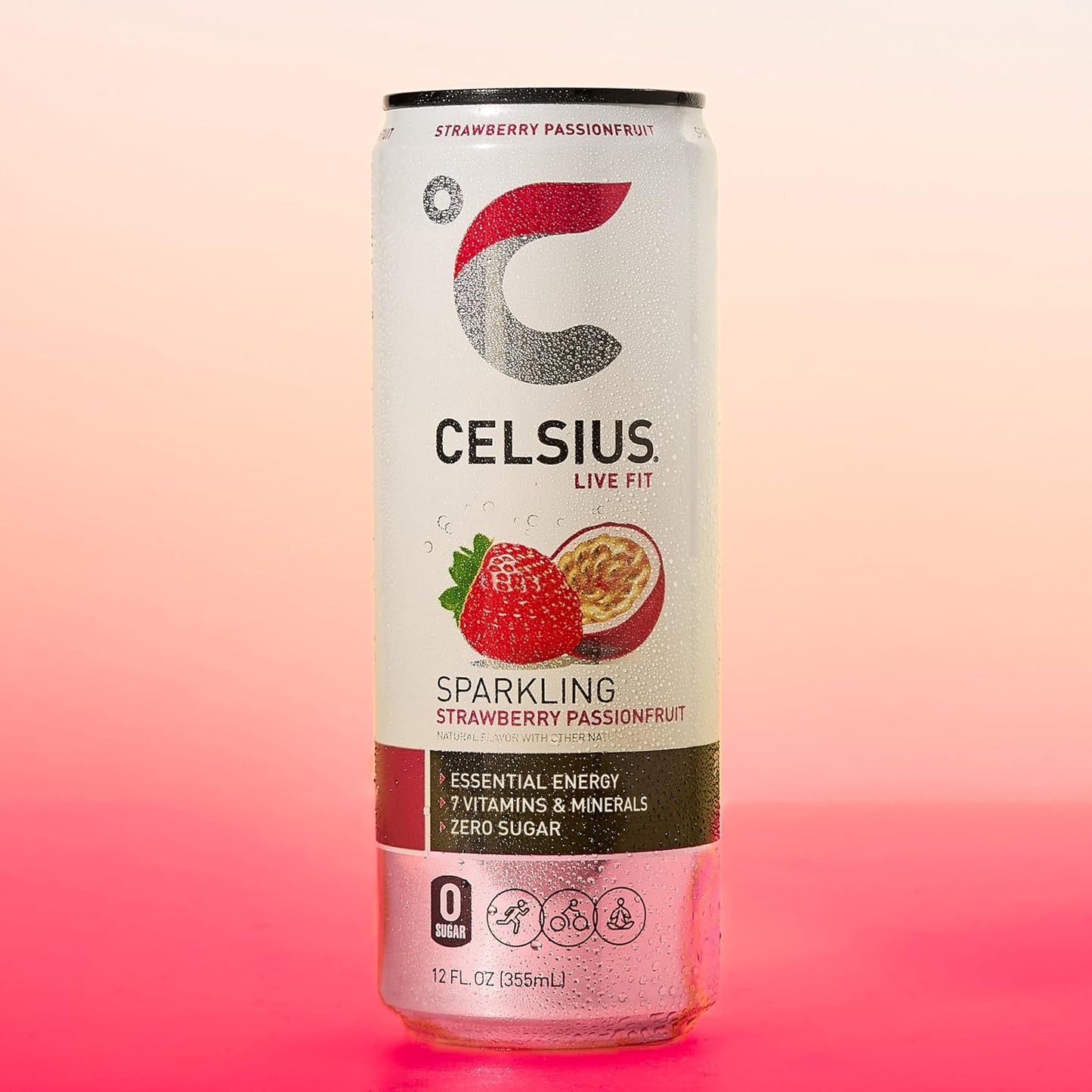 CELSIUS Sparkling Orange, Sugar Free Energy Drink, 12 Fl Oz (Pack of 12)
