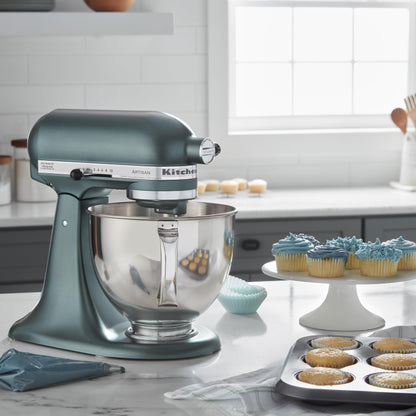 KitchenAid Artisan Series 5 Quart Tilt Head Stand Mixer with Pouring Shield KSM150PS, Almond Cream