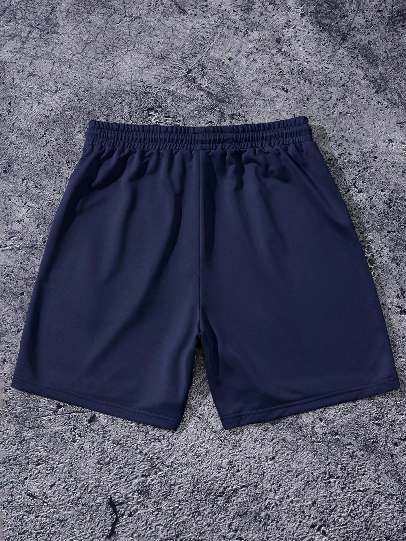 QJQ Men's Letter Graphic Drawstring Waist Shorts Summer Casual Workout Athletic Gym Track Shorts Streetwear