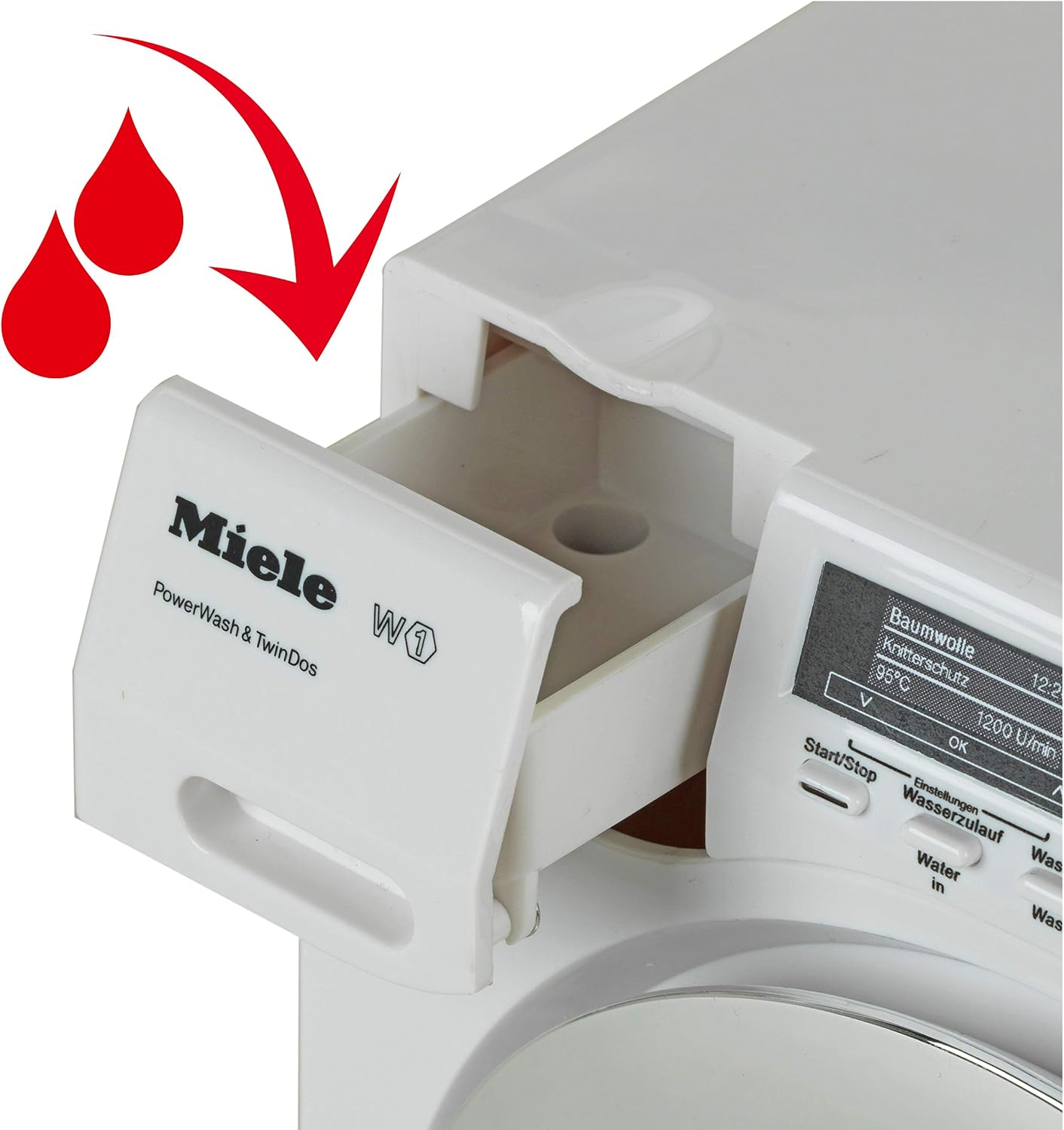 Klein Theo Miele Washing Machine Premium Toys for Kids Ages 3 Years & Up