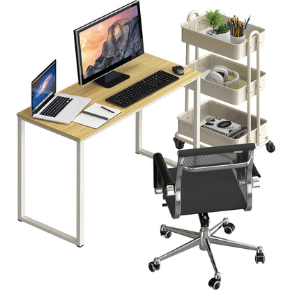 SHW Mission 32-Inch Home Office Computer Desk, Black