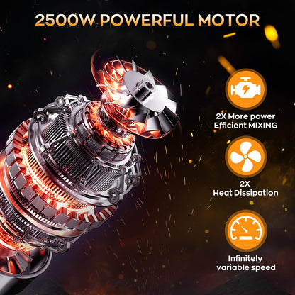 IMAYCC Handheld Cement Mixer, Portable Concrete Mixer,110V 6 Speed Mixing Drill, 2100W Drill Mixer for mud,Motar,Paint, Grout, Plaster,Thinset etc.
