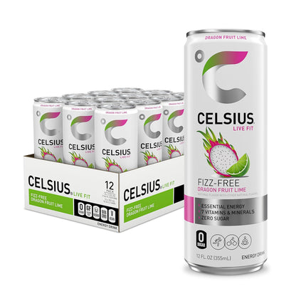 CELSIUS Sparkling Orange, Sugar Free Energy Drink, 12 Fl Oz (Pack of 12)