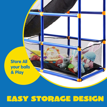 JOYIN Arcade Basketball Game Set with 4 Balls and Hoop for Kids 3+ Years Old Indoor Outdoor Sport Play - Easy Set Up - Air Pump Included - Ideal for Competition
