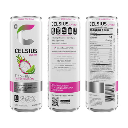 CELSIUS Sparkling Orange, Sugar Free Energy Drink, 12 Fl Oz (Pack of 12)