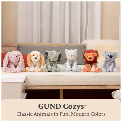 GUND Cozys Collection Cow, Stuffed Animal for Ages 0 and Up, Spring Decor Plush Toy, Cream/Blue, 10”