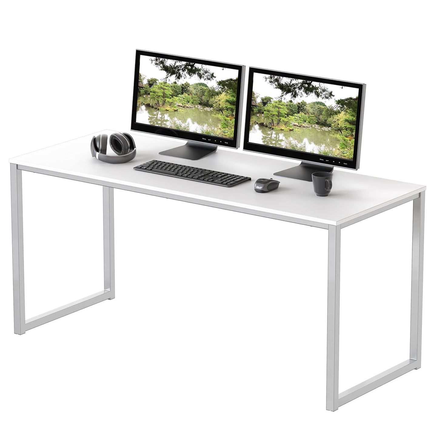 SHW Mission 32-Inch Home Office Computer Desk, Black